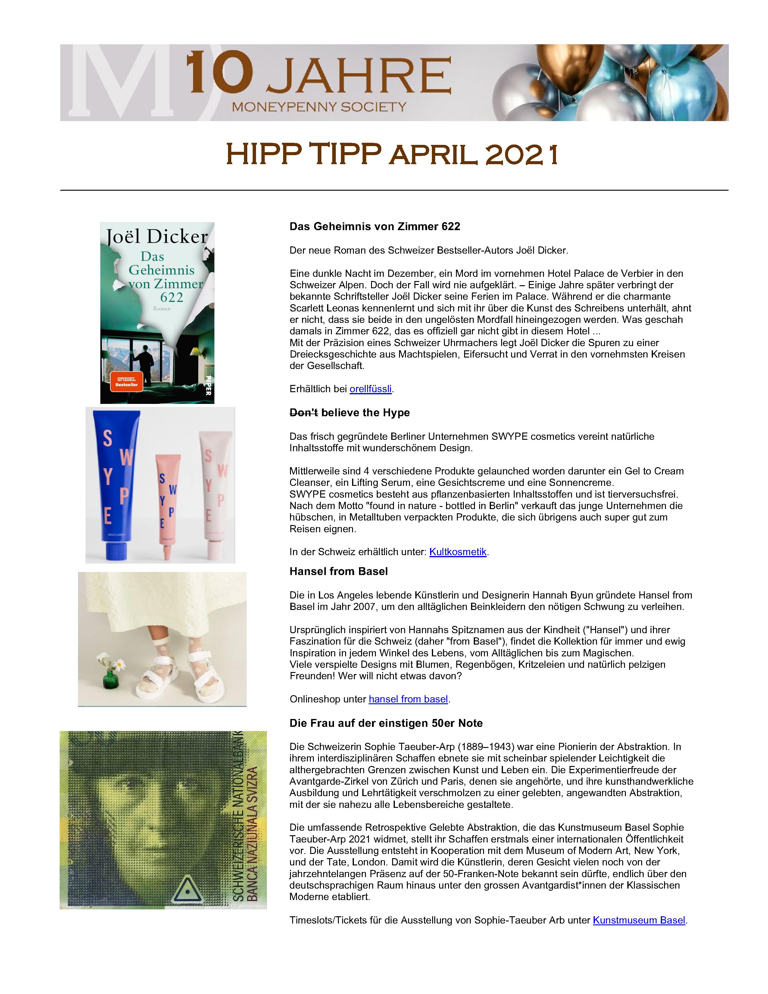 Hipp Tipp April 2021